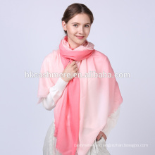 señora lastest diseño personalizado impreso rosa bufanda de lana multifuncional